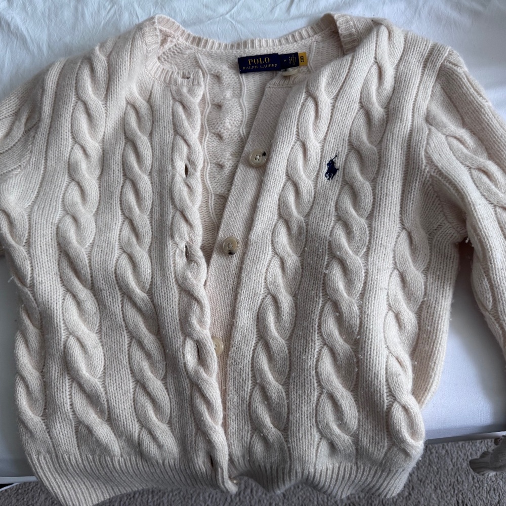Wool and Cashmere Ralph Lauren Cream Sweater